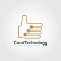 Good Technology logo design, illustration element Royalty Free Stock Photo