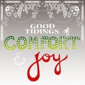 Good tidings of comfort and joy Royalty Free Stock Photo