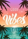 Good Vibes illustration Royalty Free Stock Photo