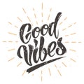 Good Vibes illustration Royalty Free Stock Photo