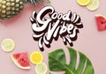 Good Vibes Positive Motivation Inspiration Concept Royalty Free Stock Photo