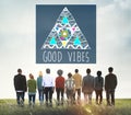 Good Vibes Positive Thinking Optimistic Concept Royalty Free Stock Photo
