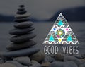 Good Vibes Positive Thinking Optimistic Concept