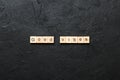 good vibes word written on wood block. good vibes text on table, concept Royalty Free Stock Photo