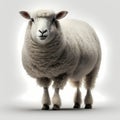 Good View Sheep Illustration. Generative AI