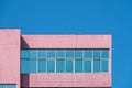 Good weather under the blue sky, colorful architectural parts