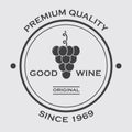 good wine label. Vector illustration decorative design