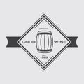 good wine label. Vector illustration decorative design