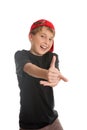 Good work thumbs up approval Royalty Free Stock Photo
