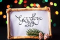 Goodbye 2019 New Year note with colorful background Royalty Free Stock Photo