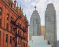 The Gooderham Building or the Flatiron Building in Toronto downtown