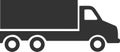 Goods carrier icon Truck icon truck silhouette, Delivery icon