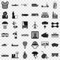 Goods icons set, simple style Royalty Free Stock Photo
