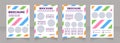 Goods for little children blank brochure design