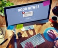 Goods News Newsletter Announcement Daily Concept