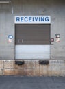 Industrial Goods-In Receiving Door Royalty Free Stock Photo