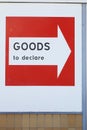 Goods to declare