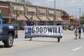 Goodwill Banner in parade in small town America