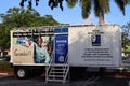Goodwill donation trailer in South Florida.