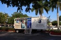 Goodwill donation trailer in South Florida.