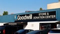 Goodwill Store & Donation Center. American nonprofit organization of vocational rehabilitation for disabled persons