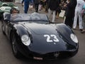 Vintage racing cars-motorbikes and veterans on the track during the Goodwood Festival of Speed