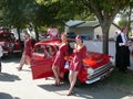 Goodwood Revival and The Glamcabs Royalty Free Stock Photo