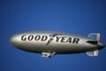 The Goodyear Blimp over Los Angeles Royalty Free Stock Photo