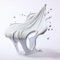 Gooey Milk Liquid Chair: High Speed Sync Distorted Figuration In Uhd Image