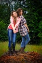 Goofball BFF Girls Royalty Free Stock Photo