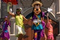 Goofy dancing with The princess and the frog characters in Magic Kingdom 4