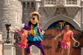 Goofy dancing with The princess and the frog characters in Magic Kingdom 2
