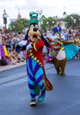 Disney World Orlando Florida Magic Kingdom Parade goofy Royalty Free Stock Photo