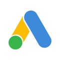 Google AdWords app icon. Google Ads logo vector design, eps10 Royalty Free Stock Photo