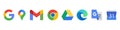 Google applications symbols. Official logotypes of Google Apps. Microsoft Edge - cross-platform web browser developed by Microsoft