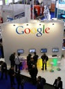 Google Booth Royalty Free Stock Photo