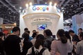 Google booth in ICT exhibition Royalty Free Stock Photo