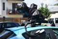 Google car with camera used for street view Royalty Free Stock Photo