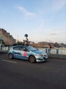 Google car towerbridge tower bridge Royalty Free Stock Photo