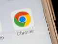 Google Chrome app icon on smartphone screen