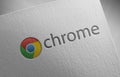 Google-chrome-1 on paper texture