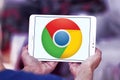 Google chrome web browser logo Royalty Free Stock Photo