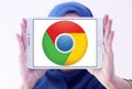 Google chrome web browser logo Royalty Free Stock Photo