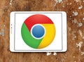 Google chrome web browser logo Royalty Free Stock Photo