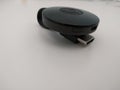 Google Chromecast 2 White background Royalty Free Stock Photo