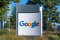 Google Corporate Headquarters and Logo Royalty Free Stock Photo