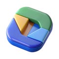 Google Drive-1 Logo 3D Icon Royalty Free Stock Photo