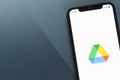 Google drive logo on smartphone screen