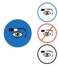 Google glass icon set