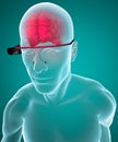 Google glasses interactive brain